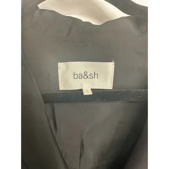 Ba&sh Black Calia Belted Romper NWT Size 4
